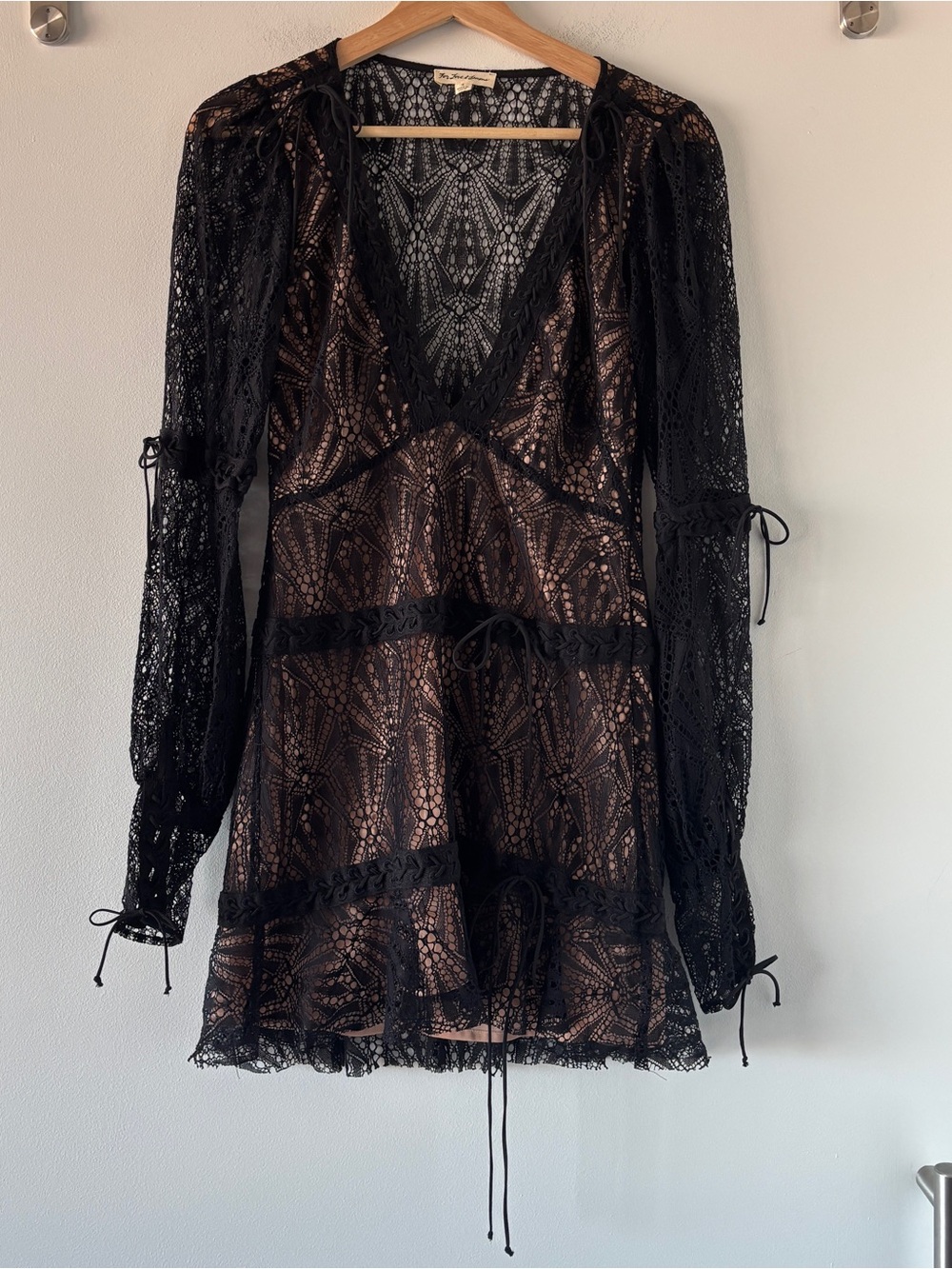 For Love & Lemons Bright Lights Lace Mini Dress - Picture 2 of 11